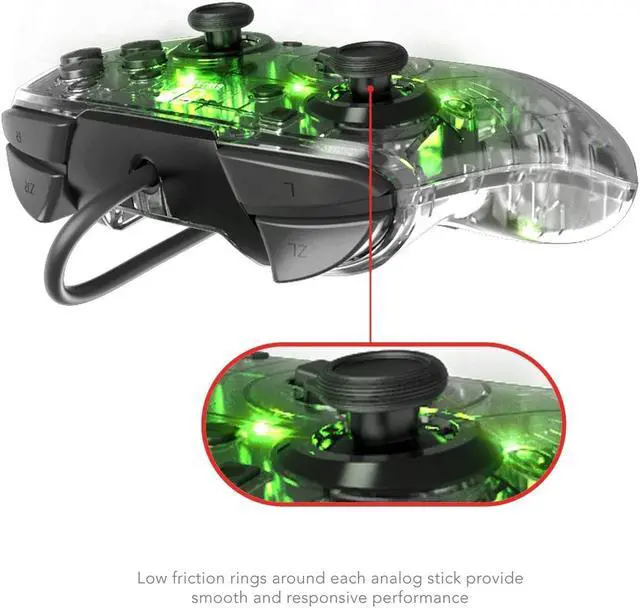 Alt view image 5 of 7 - Afterglow Deluxe + audio Wired Controller for Nintendo Switch, 500-132-NA - Nintendo Switch