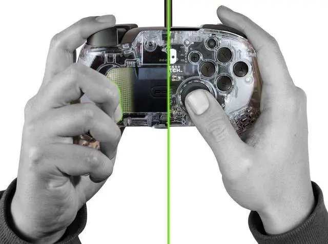 Alt view image 2 of 7 - Afterglow Deluxe + audio Wired Controller for Nintendo Switch, 500-132-NA - Nintendo Switch