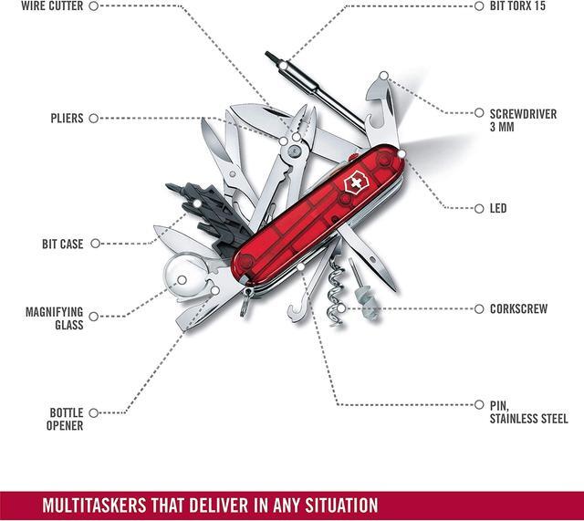 Alt view image 8 of 10 - Victorinox CYBERTOOL LITE - LED light Swiss army knife