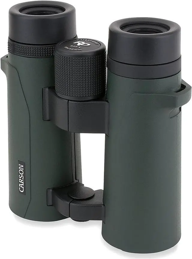 Alt view image 3 of 10 - carson rd series 10x42mm open-bridge waterproof high definition full sized binoculars (rd-042)