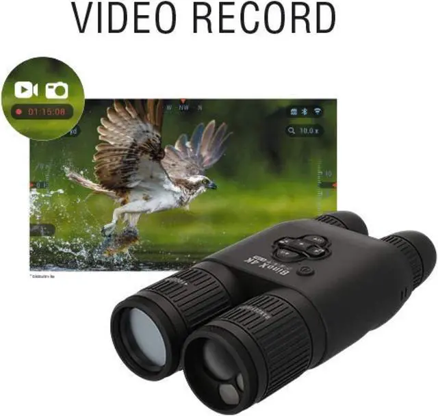 Alt view image 3 of 10 - atn binox 4k day&night smart binoculars, black, 4-16x
