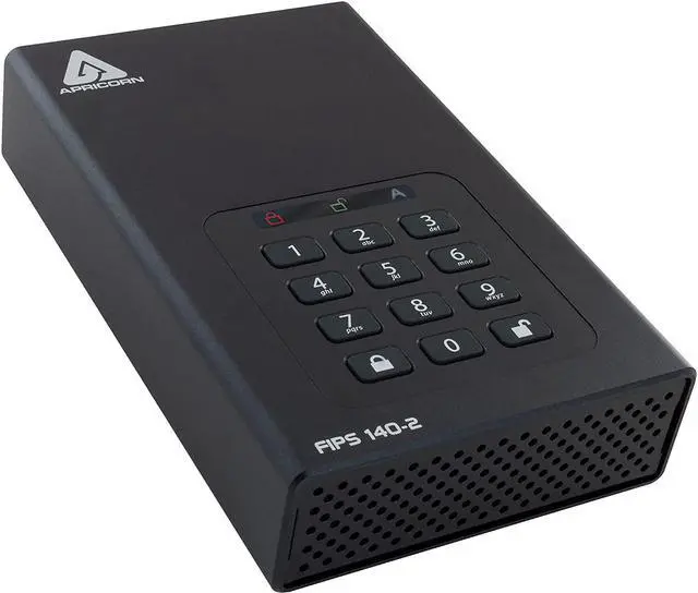 Alt view image 9 of 18 - Apricorn Aegis Padlock Dt Fips Adt-3Pl256f-4000 4 Tb Desktop Hard Drive - 3.5" External - Black