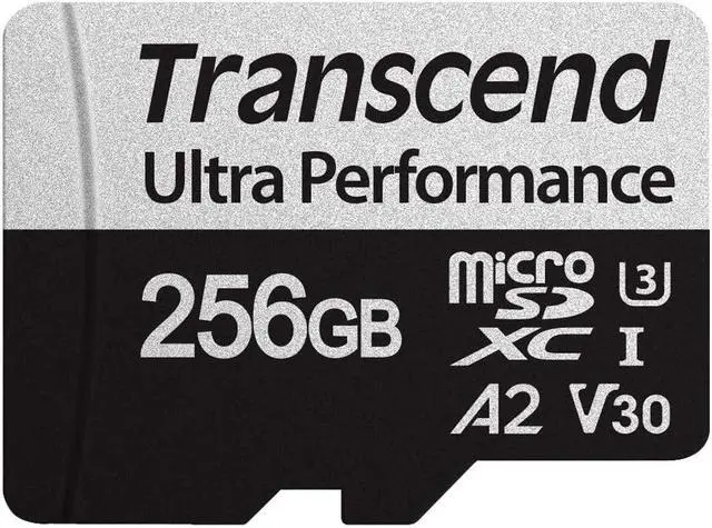 Alt view image 3 of 20 - transcend 256gb microsdxc 340s high performance memory card uhs- i, u3, v30, a2, 4k, full hd - ts256gusd340s