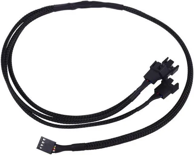 Alt view image 4 of 5 - Phobya Y-cable 4Pin PWM to 3x 4Pin PWM 60cm - black