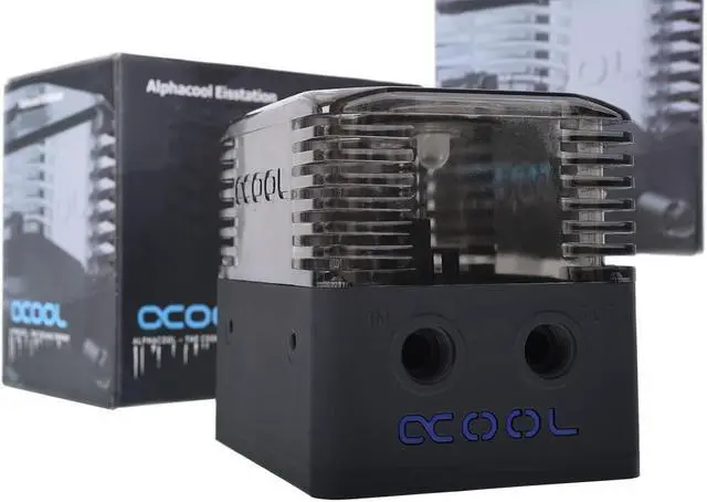 Alt view image 9 of 15 - Alphacool Eisstation Reservoir and DC-LT 2600 Ultra pump