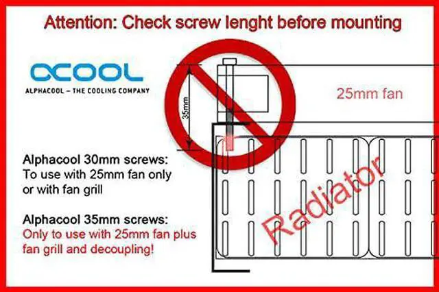 Alt view image 17 of 18 - Alphacool NexXxos XT45 Full Copper Radiator 360, 120mm x 3, Triple Fan, Black