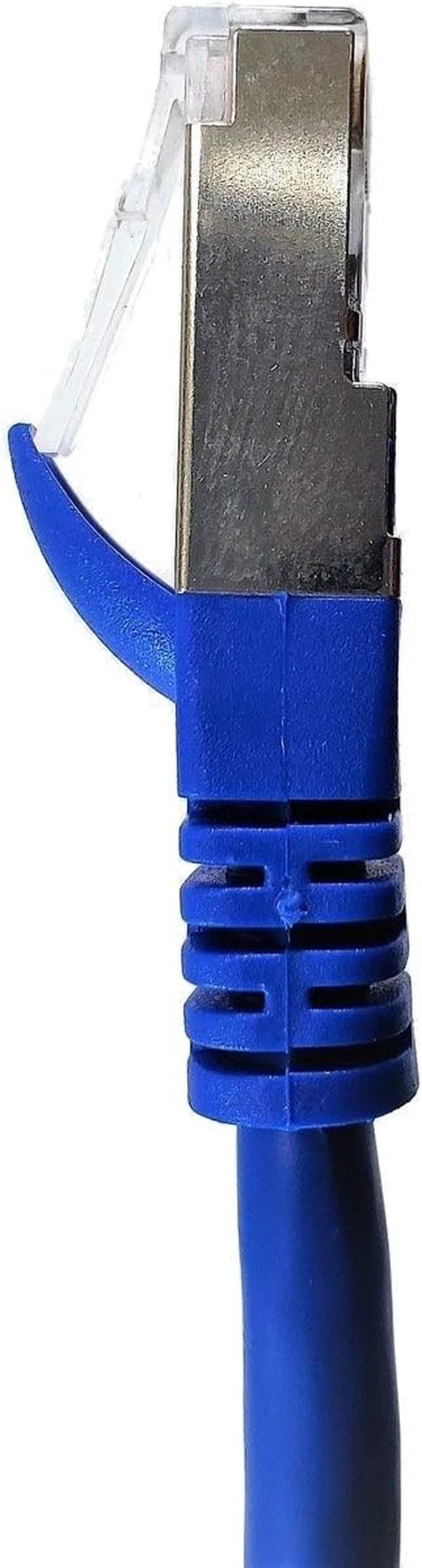 Alt view image 4 of 5 - Micro Connectors 14 Feet CAT7 SFTP Double Shielded RJ45 Snagless Ethernet 26AWG Cable - Blue (E11-014BL)