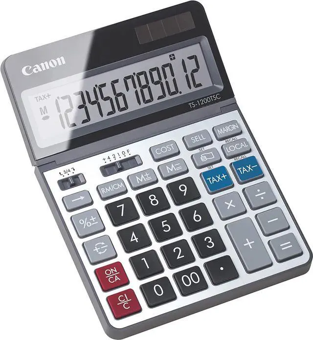 Alt view image 5 of 6 - Canon TS-1200TSC 12-Digit Desktop Calculator