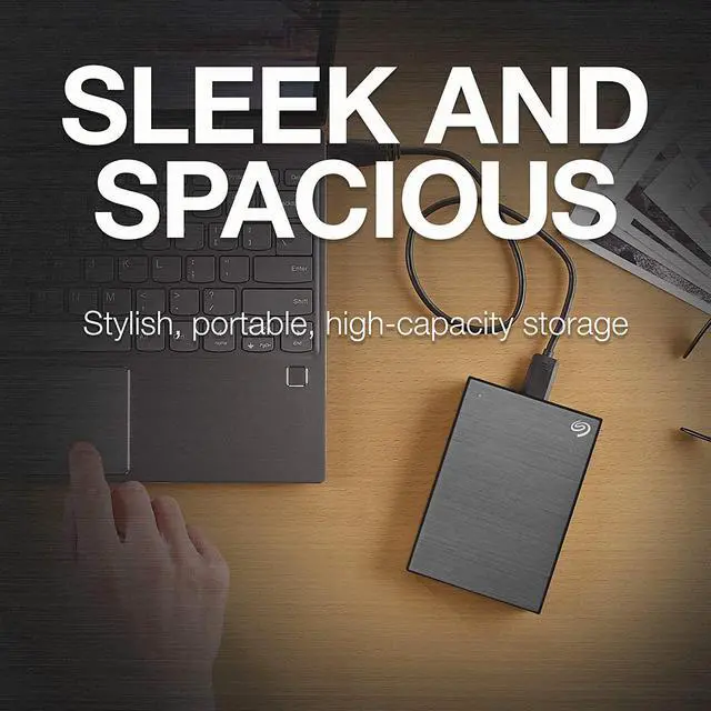 Alt view image 4 of 12 - Seagate 2TB One Touch Portable Hard Drive USB 3.0 Model STKB2000404 Space Gray
