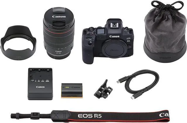 Alt view image 20 of 20 - Canon EOS R5 Mirrorless Camera with 24-105mm f/4 Lens