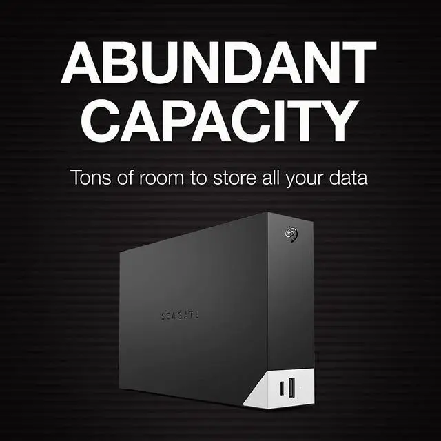 Alt view image 19 of 20 - Seagate One Touch STLC8000400 8 TB Hard Drive - 3.5" External - SATA (SATA/600) - Black - USB 3.0 Micro-B