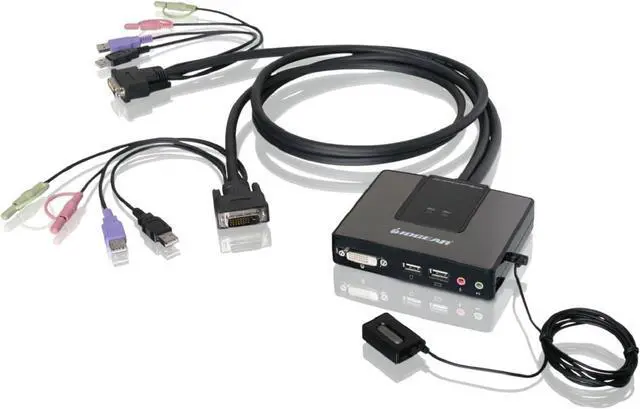 Main image of IOGEAR 2-Port Dual-Link DVI Cable KVM with Audio, GCS982U