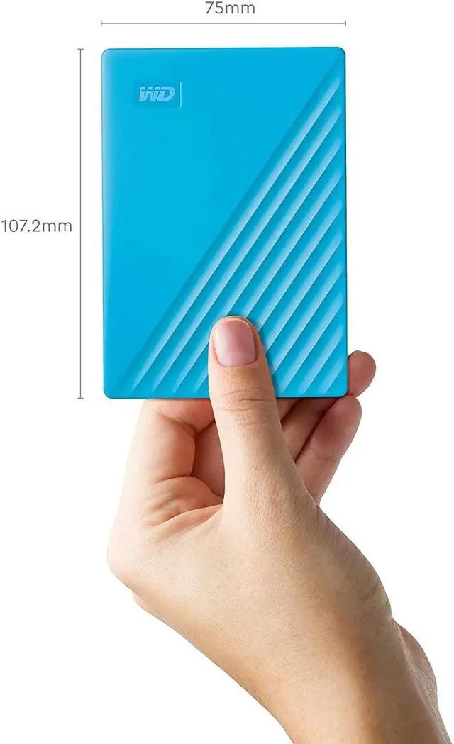 Alt view image 10 of 20 - WD 5TB My Passport Portable Storage USB 3.2 Gen 1 - Blue - WDBPKJ0050BBL-WESN