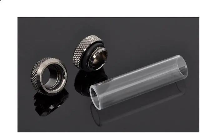 Alt view image 12 of 14 - Bitspower G1/4" to Multi-Link Mini Adapter Fitting for 12mm OD Rigid Tubing (For Use with Bitspower Rigid Tubing Only), Black Sparkle