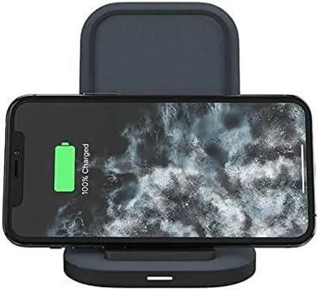 Alt view image 6 of 6 - Mophie Universal Wireless Charging Stand - 15 Watt Fast Charging for Qi-Cerified Phones Like  Galaxy Google Pixel  iPhone 11 (Pro Pro Max) iPhone XR/XS/SE iPhone 8 - Black