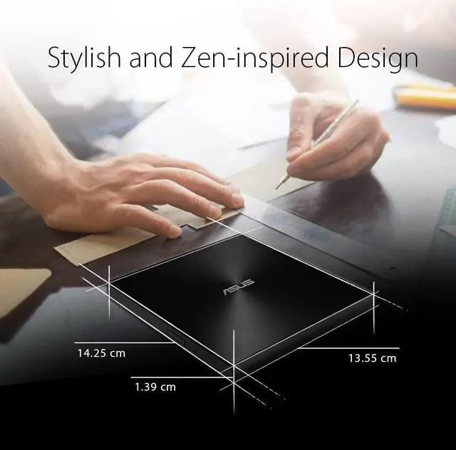 Alt view image 11 of 15 - ASUS ZenDrive U7M SDRW-08U7M-U - Disk drive - DVD?RW (?R DL) / DVD-RAM - 8x/8x/5x - USB 2.0 - external - black