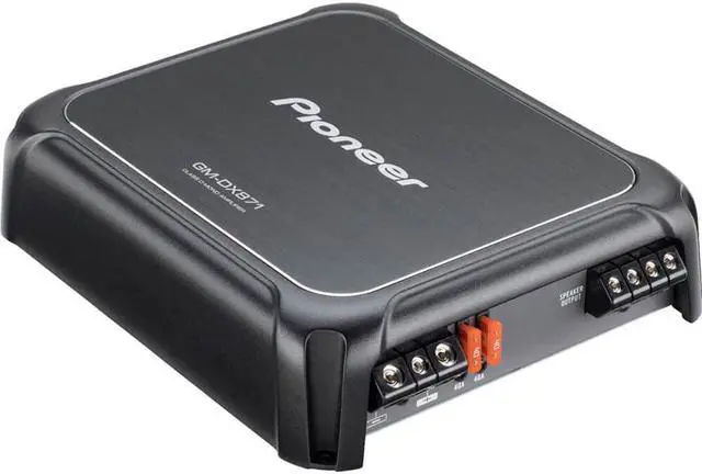 Alt view image 10 of 20 - Pioneer GM-DX871 Class D 1600W RMS Digital Mono Amplifier w/ Wired Bass Remote