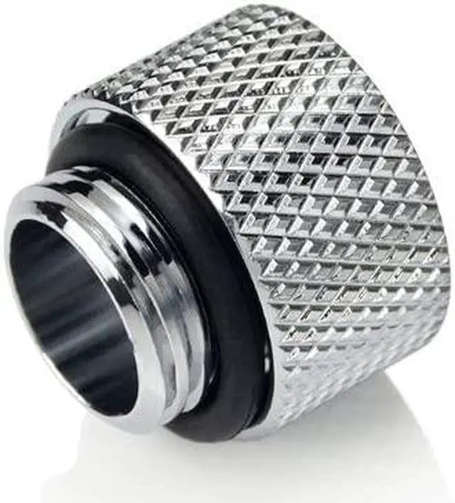 Alt view image 5 of 6 - Bitspower G1/4" 10mm Male to Female Fitting, Silver Shining