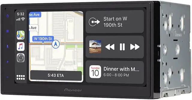 Alt view image 18 of 20 - Pioneer DMH1770 6.8 inch Capacitive Glass Touchscreen, Bluetooth®, Back-up Camera Ready Digital Media Receiver