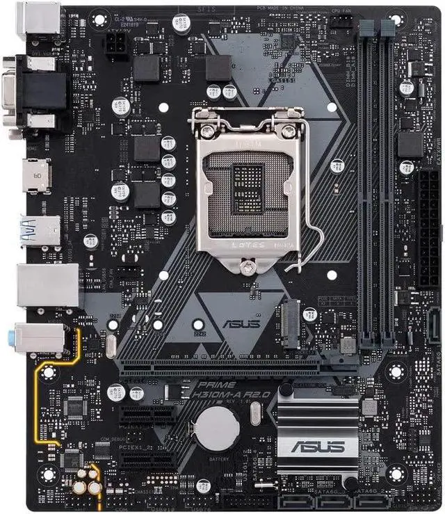 Alt view image 11 of 15 - ASUS Intel PRIME H310M-A R2.0 Socket LGA 1151 DDR4 Micro ATX Motherboard (90MB0Z10-M0EAY0)
