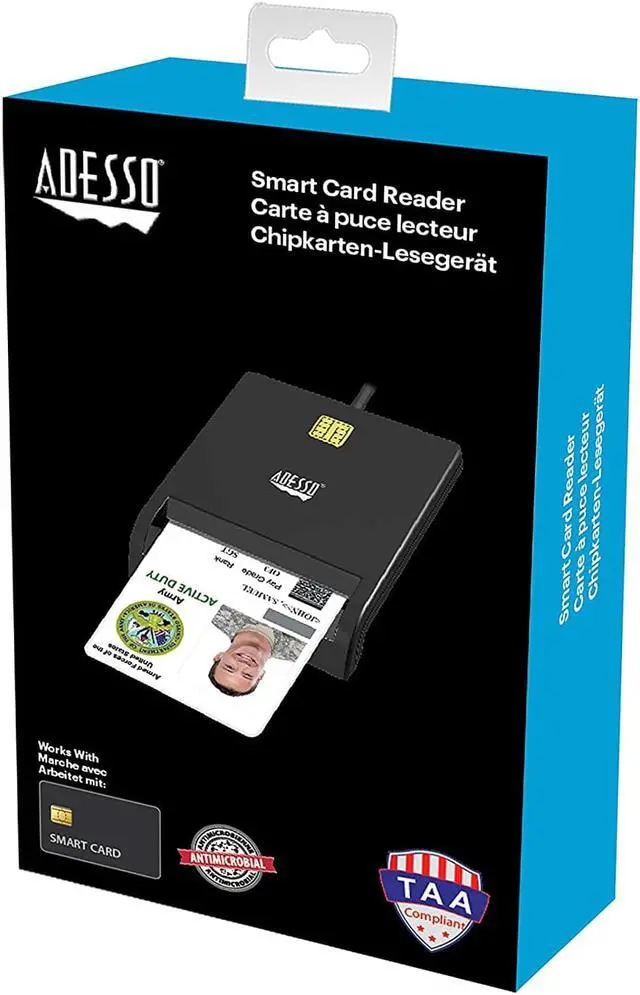 Alt view image 13 of 16 - ADESSO SCR-100 ADESSO TAA CAC USB SMART CARD READER, WORKS FOR WINDOWS AND MAC