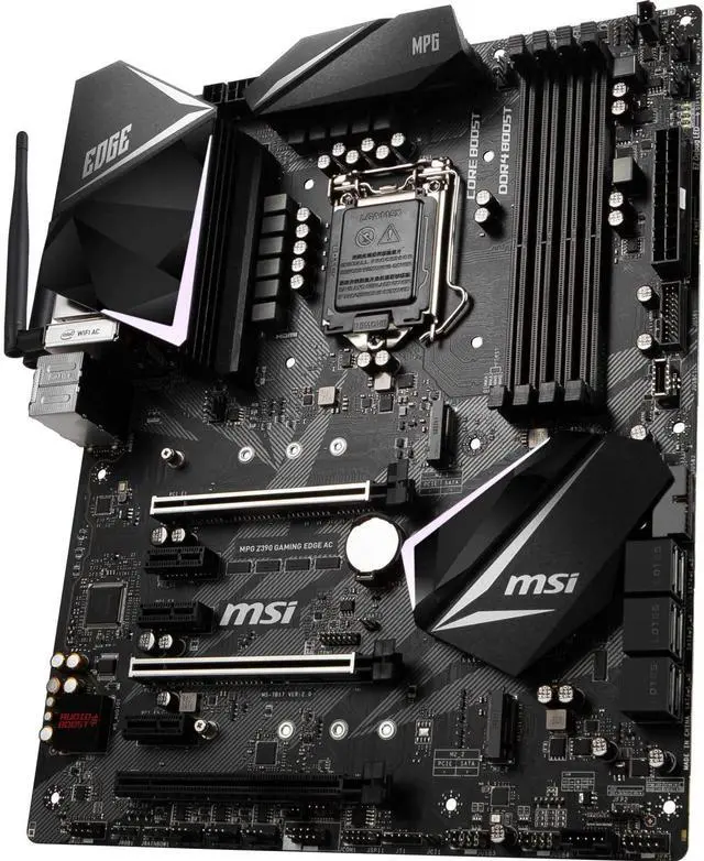 Alt view image 12 of 15 - msi intel z390 edge ac gaming atx ddr4sdram motherboard
