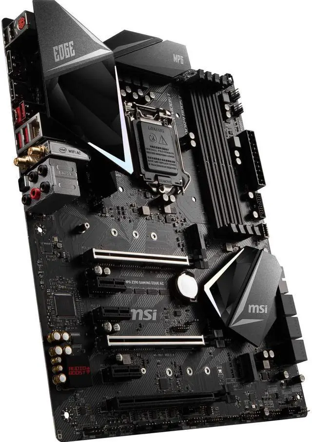Alt view image 14 of 15 - msi intel z390 edge ac gaming atx ddr4sdram motherboard