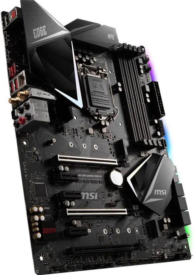 Alt view image 15 of 15 - msi intel z390 edge ac gaming atx ddr4sdram motherboard
