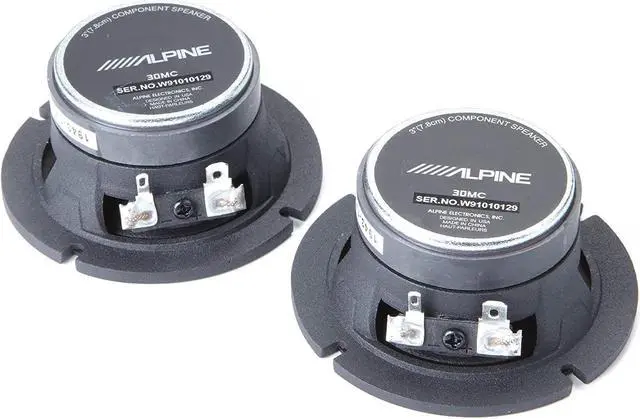 Alt view image 4 of 4 - alpine 30mc 3-inch midrange component speakers