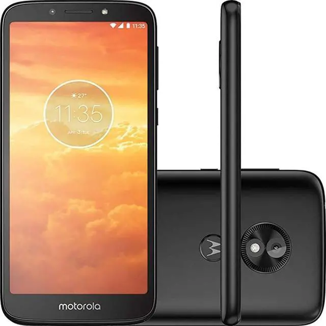 Alt view image 5 of 5 - Moto E5 Play 16GB XT1920-19 Dual SIM GSM Factory Unlocked 4G LTE 2GB RAM 5.2" TFT LCD 8 MP Camera Phone - Black - International Version