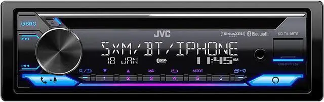Alt view image 8 of 11 - JVC KD-T910BTS - CD Receiver w/ Bluetooth, USB, Amazon Alexa + SirusXM Radio Tuner & Swi-RC Control Interface