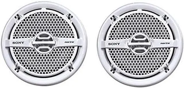 Alt view image 8 of 20 - Sony XS-MP1611 6.5 Inch 140 Watt Dual Cone Design Marine Speakers Stereo White