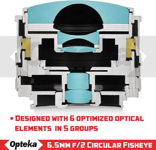 Alt view image 16 of 20 - Opteka 6.5mm f/2 HD MC Manual Focus Wide Angle Circular Fisheye Lens for Sony E-Mount A6600, A6500, A6400, A6300, A6100, A6000, A5100, A5000, A3000 and NEX Mirrorless Digital Cameras