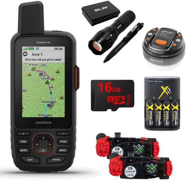 Alt view image 8 of 14 - Garmin GPSMAP 66i GPS Handheld and Satellite Comm. Survival Kit Bundle - (010-02088-01)
