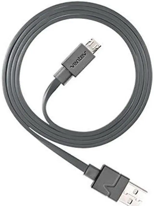 Alt view image 11 of 14 - Ventev Charge/Sync Cable Micro USB 6ft Grey Charge/Sync Cables