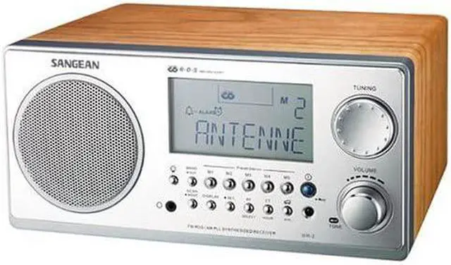 Alt view image 9 of 16 - Sangean WR-2CL AM-FM RDS Digital Tuning Radio - Clock - Clear Case