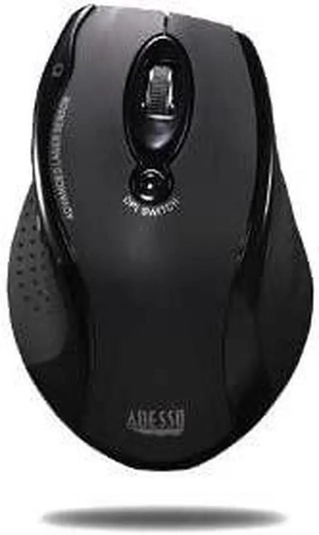 Alt view image 3 of 14 - Adesso Wireless Ergonomic RF Laser Mouse (iMouseG25)