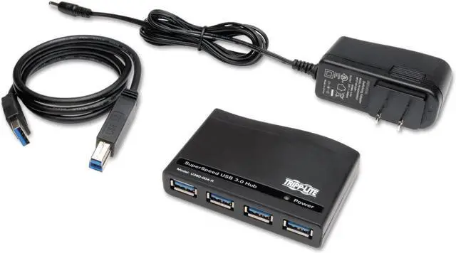 Alt view image 3 of 3 - Tripp Lite U360-004-R USB 3.0 SuperSpeed 4-Port Hub