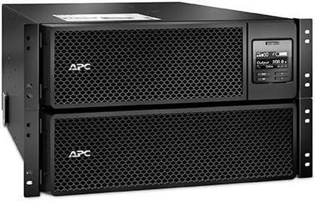 Alt view image 5 of 6 - APC by Schneider Electric Smart-UPS SRT 10000VA RM 208V - 10000 VA/10 kW - 208 V AC - 4 Minute Stand-by Time - 6U Rack-mountable - 1 x Hard Wire 3-wire (2PH + G), 4 x NEMA L6-20R, 2 x NEMA L6-30R