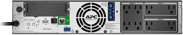 Alt view image 8 of 16 - APC SMX1500RM2UC Smart-UPS X, Line Interactive, 1500VA, Rack/tower convertible 2U, 120V, 8x 5-15R NEMA, SmartConnect port, Extended runtime