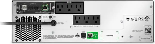 Alt view image 11 of 14 - APC by Schneider Electric Smart-UPS 1500VA Rack-mountable UPS - 3U Rack-mountable - 3 Hour Recharge - 120 V AC Input - 120 V AC Output - 6 x NEMA 5-15R