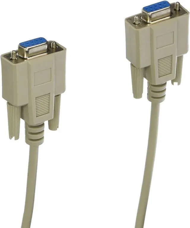 Alt view image 7 of 10 - Monoprice 10ft Molded DB9 Female/Female Serial Cable