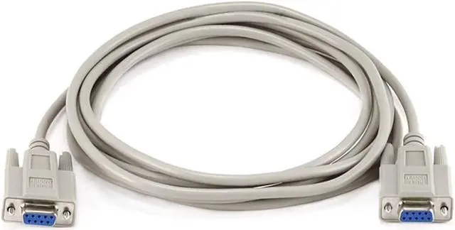 Alt view image 6 of 7 - Monoprice Molded Null Modem Cable - 10 Feet - DB9 Female/Female