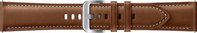 Alt view image 3 of 5 - Samsung ET-SLR84LAEGUJ Stitch Leather Band 22mm Brown