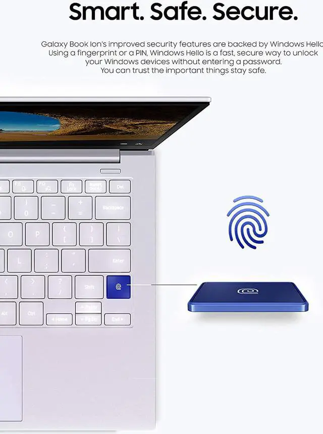 Alt view image 9 of 9 - GALAXY BOOK ION AURA SILVER 133 IN 1920 X 1080 INTEL CORE I710510U PROCESSO