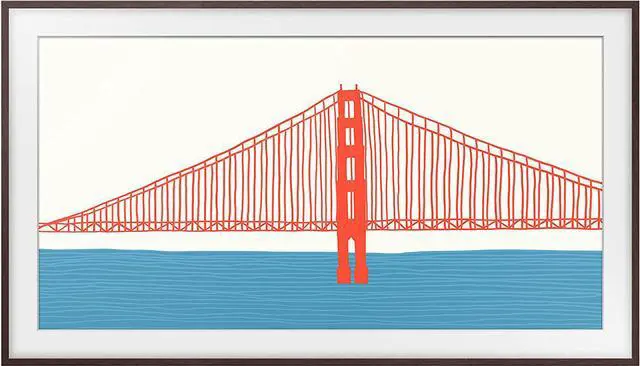 Alt view image 12 of 14 - Samsung Customizable Bezel for Samsung The Frame 75" (Modern Brown)