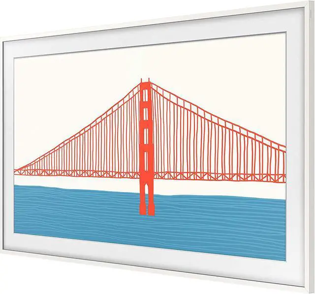 Alt view image 13 of 20 - Samsung Customizable Bezel for Samsung The Frame 65" (Modern White)