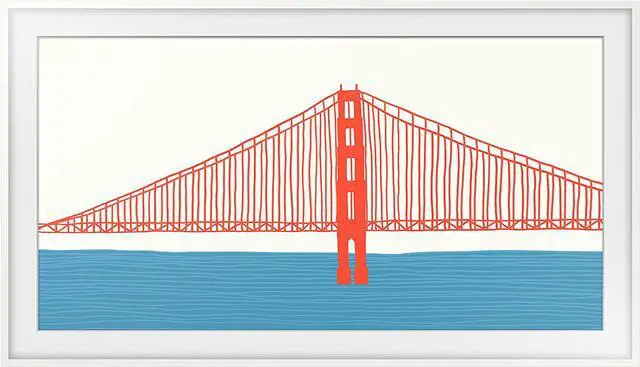 Alt view image 12 of 20 - Samsung Customizable Bezel for Samsung The Frame 65" (Modern White)
