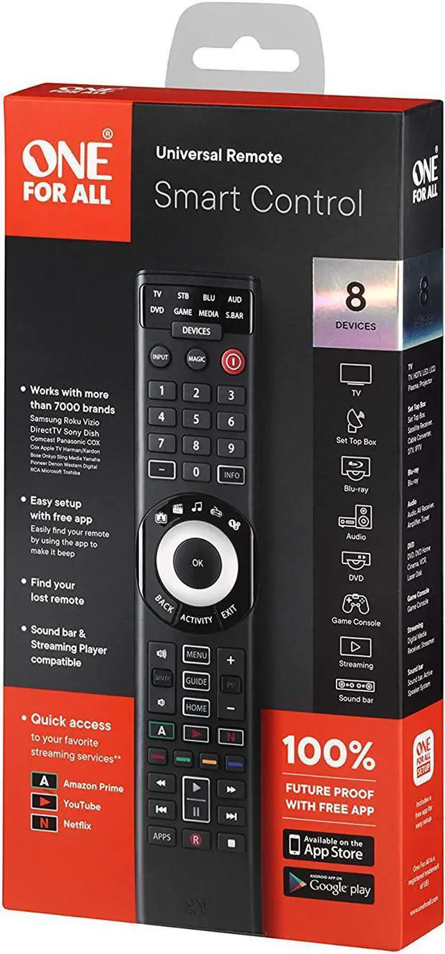 Alt view image 7 of 19 - One For All Smart Control 8 Universal Remote