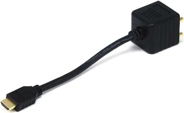 Alt view image 8 of 10 - Monoprice Video Splitter - HDMI Male to 2x DVI-D Female